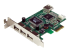 PEXUSB4DP - StarTech.com 4 Port PCI Express Low Profile High Speed USB Card - Left-angle