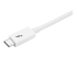 TBLT3MM2MW - StarTech.com 6.6ft (2m) Thunderbolt 3 Cable, 20Gbps, 100W PD, 4K Video, Thunderbolt-Certified, Compatible w/ TB4/USB 3.2/DisplayPort - Right-angle