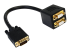 VGASPL1VV - StarTech.com 1 ft. VGA to VGA Splitter Cable - Left-angle