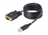 1P6FFCN-USB-SERIAL - StarTech.com 6.6ft/2m USB to Null Modem Serial Adapter Cable, FTDI, RS232 - Right-angle