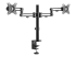 ARMDUAL3 - StarTech.com Desk Mount Dual Monitor Arm, Desk Clamp VESA Compatible Monitor Mount for up to 32 inch Displays, Ergonomic Articulating Monitor Arm, Height Adjustable/Tilt/Swivel/Rotating - Left-angle