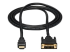 HDMIDVIMM6 - StarTech.com 6ft (1.8m) HDMI to DVI Cable, DVI-D to HDMI Display Cable (1920x1200p), Black, 19 Pin HDMI Male to DVI-D Male Cable Adapter, Digital Monitor Cable, M/M, Single Link - Front