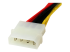 PYO2LP4SATA - StarTech.com 12in LP4 to 2x SATA Power Y Cable Adapter - Right-angle