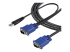 SVECONUS10 - StarTech.com 10 ft Ultra Thin USB VGA 2-in-1 KVM Cable - Right-angle