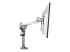 ARMDUALPS - StarTech.com Desk Mount Dual Monitor Arm, Premium Articulating Monitor Arm, up to 27" VESA Mount Displays, Height Adjustable Monitor Mount, Rotating/Swivel/Tilt, Desk Clamp/Grommet, Silver - Left side