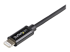 USBLT2MB - StarTech.com 2m (6ft) Long Black Apple® 8-pin Lightning Connector to USB Cable for iPhone / iPod / iPad - Close up