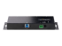 5G4AINDNP-USB-A-HUB - StarTech.com 4-Port Industrial USB 3.0 5Gbps Hub, Rugged USB Hub w/15kV Air/8kV Contact ESD and Surge Protection, DIN/Wall/Desk Mountable USB-A Hub, USB Expansion Hub with Locking Ports - Back