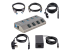 5G4AIBS-USB-HUB-EU - StarTech.com 4-Port Self-Powered USB-C Hub with Individual On/Off Switches, USB 3.0 5Gbps Expansion Hub w/Power Supply, Desktop/Laptop USB-C to USB-A Hub, 4x BC 1.2 (1.5A), USB Type C Hub - Left-angle