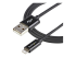 USBLT1MB - StarTech.com 1m (3ft) Black Apple 8-pin Lightning Connector to USB Cable for iPhone / iPod / iPad - Close up