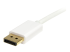 MDP2DPMM3MW - StarTech.com 3m 10 ft White Mini DisplayPort to DisplayPort 1.2 Adapter Cable M/M - Close up