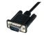 SCNM9FM2MBK - StarTech.com 2m Black DB9 RS232 Serial Null Modem Cable F/M - Close up