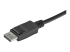 SV211DPUA4K - StarTech.com 2 Port DisplayPort KVM Switch, 4K 60Hz, Compact Dual Port UHD DP 1.2 USB Desktop KVM Switch w/ Integrated 4ft Cables & Audio, Bus Powered & Remote Switching, MacBook ThinkPad - Close up