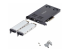 2M2-REMOVABLE-PCIE - StarTech.com Dual-Bay M.2 NVMe SSD Removable Mobile Rack for PCIe x8 Slot - Left-angle