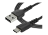 RUSB2AC2MB - StarTech.com 2m USB A to USB C Charging Cable, Durable Fast Charge & Sync USB 2.0 to USB Type C Data Cord, Rugged TPE Jacket Aramid Fiber M/M 3A Black, Samsung S10, S20, iPad Pro, Pixel - Right-angle