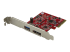 PEXUSB311A1E - StarTech.com 2-Port USB 3.1 Gen 1(10Gbps) and eSATA(6Gbps) PCIe Card - Left-angle