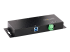 5G4AINDNP-USB-A-HUB - StarTech.com 4-Port Industrial USB 3.0 5Gbps Hub, Rugged USB Hub w/15kV Air/8kV Contact ESD and Surge Protection, DIN/Wall/Desk Mountable USB-A Hub, USB Expansion Hub with Locking Ports - Back