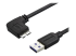 USB3AU50CMLS - StarTech.com 0.5m 20in Slim Micro USB 3.0 Cable M/M - Right-angle