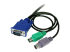 SVECON6 - StarTech.com 3-in-1 Ultra Thin PS/2 KVM Cable - Right-angle